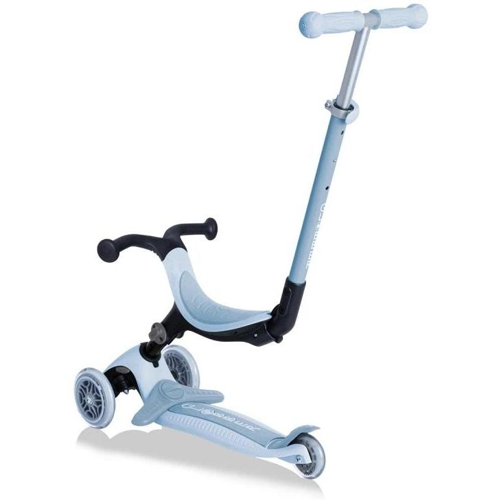Globber Go Up Plus Ecologic 3in1 Folding 3 Wheel Kids Scooter Blueberry