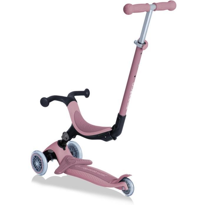 Globber Go Up Plus Ecologic 3in1 Folding 3 Wheel Kids Scooter Berry