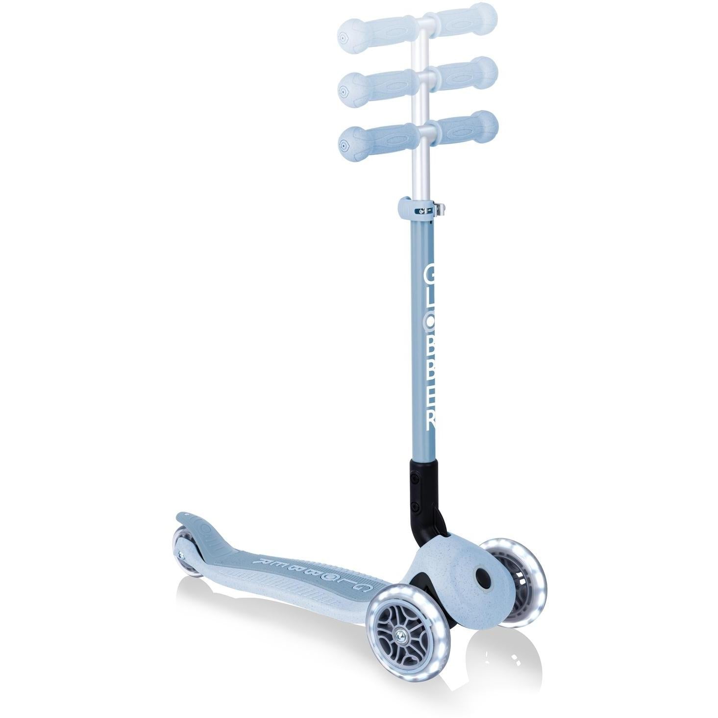 Globber Ecologic Primo Foldable Scooter With Lights Blueberry