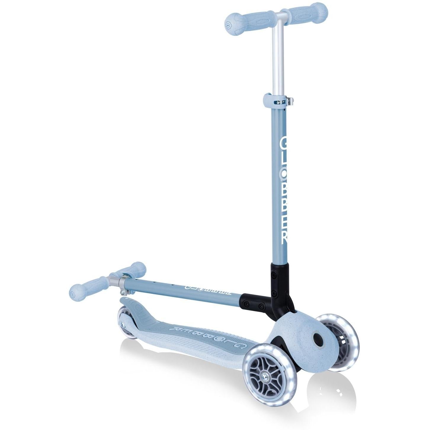 Globber Ecologic Primo Foldable Scooter With Lights Blueberry