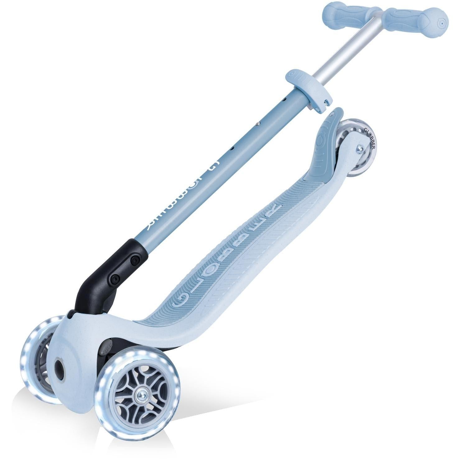 Globber Ecologic Primo Foldable Scooter With Lights Blueberry