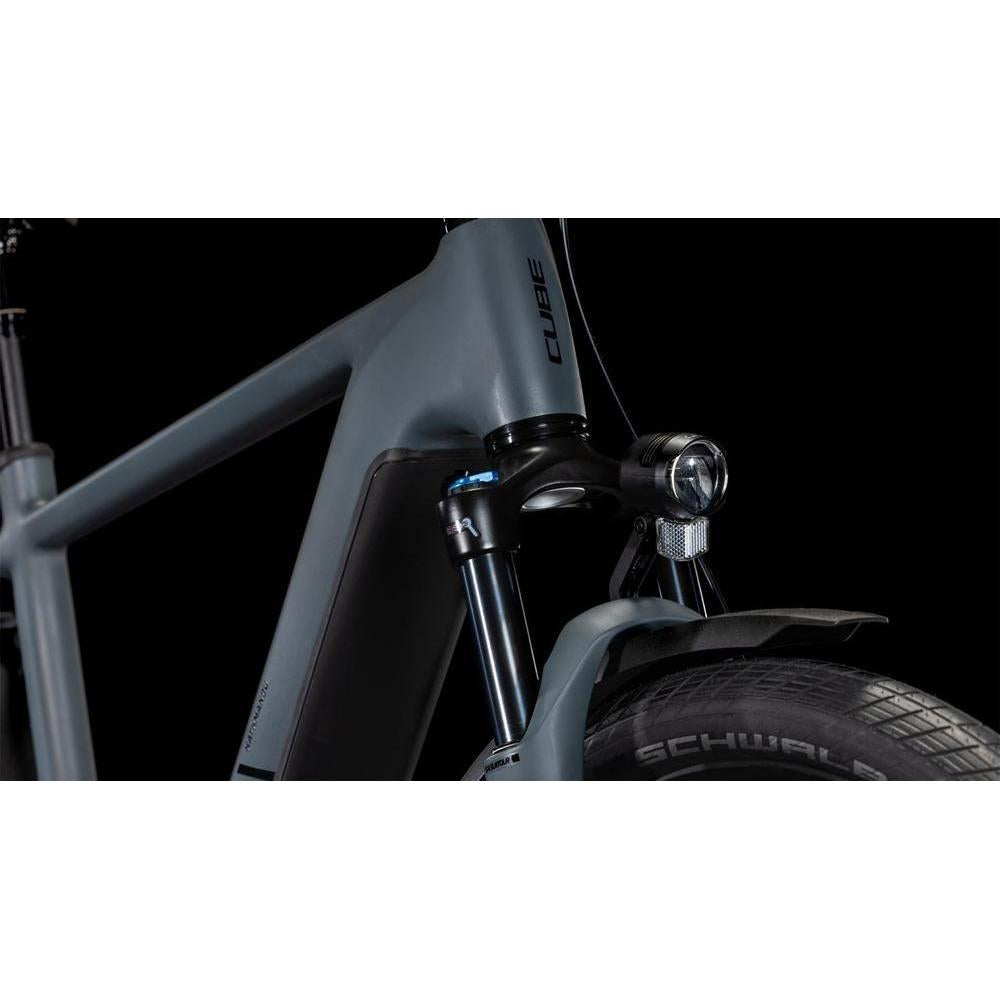 Cube Kathmandu Hybrid ONE 800 Electric Hybrid Bike Shadowgrey'n'Black