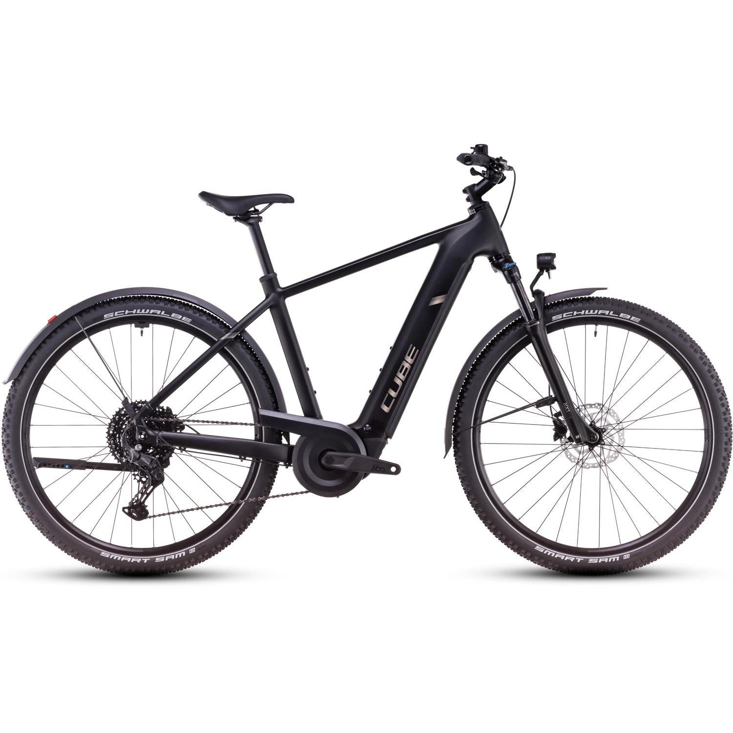 Cube Nuride Hybrid Pro 600 Allroad Electric Hybrid Bike Black'n'Bronze