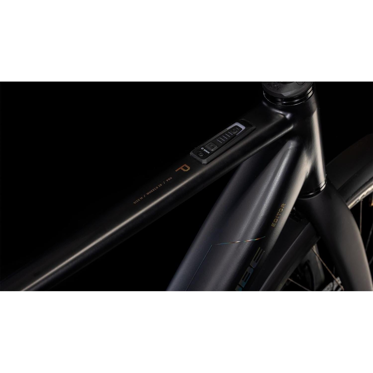 Cube Editor Hybrid Pro FE 400X Electric Hybrid Bike Black'n'Spectral