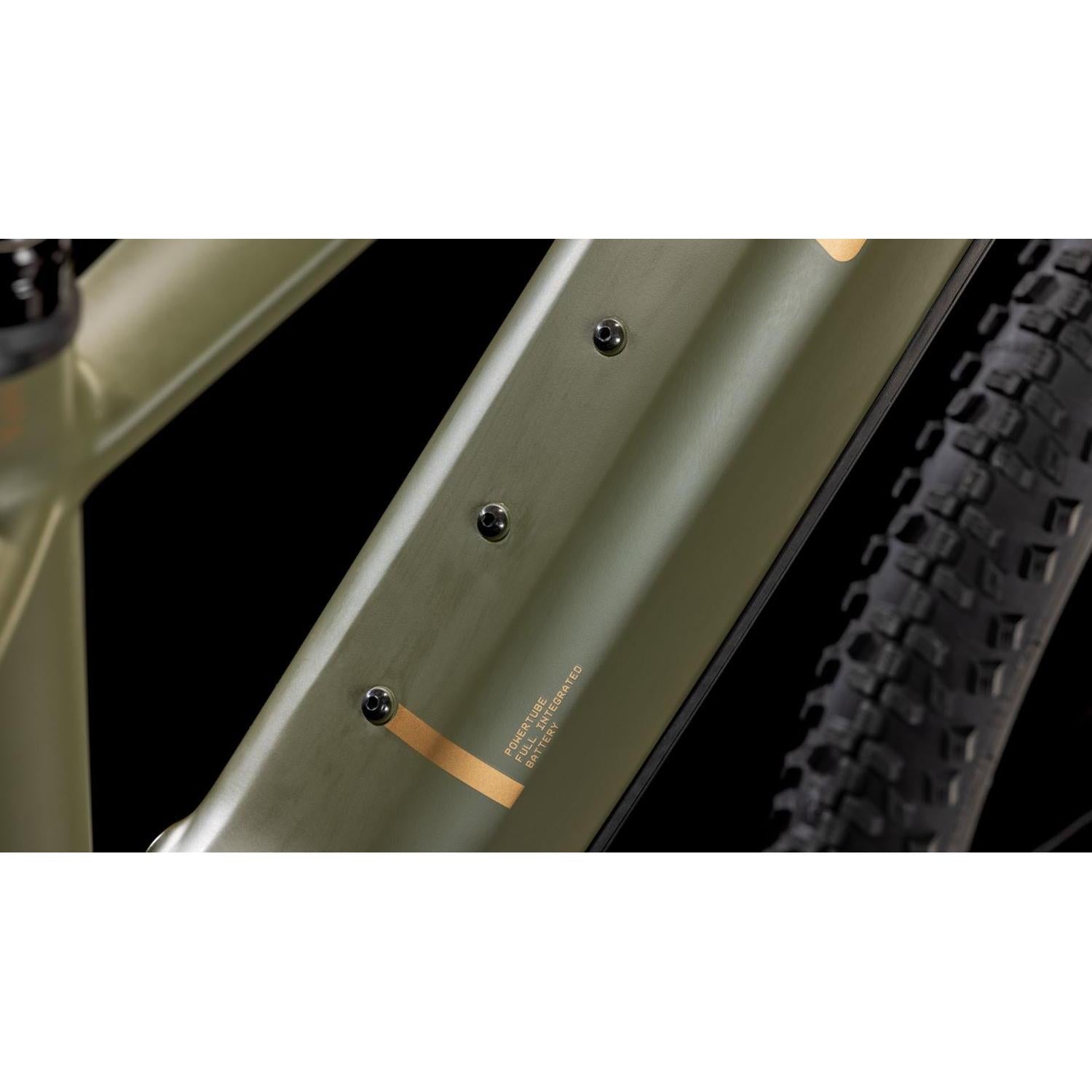 Cube Reaction Hybrid Pro 600 Electric Hardtail Mountain Bike Dustyolive'n'Gold