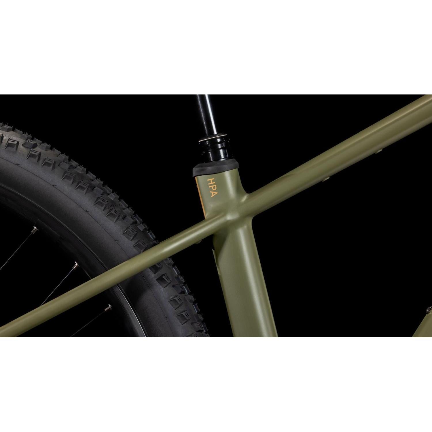 Cube Reaction Hybrid Pro 600 Electric Hardtail Mountain Bike Dustyolive'n'Gold