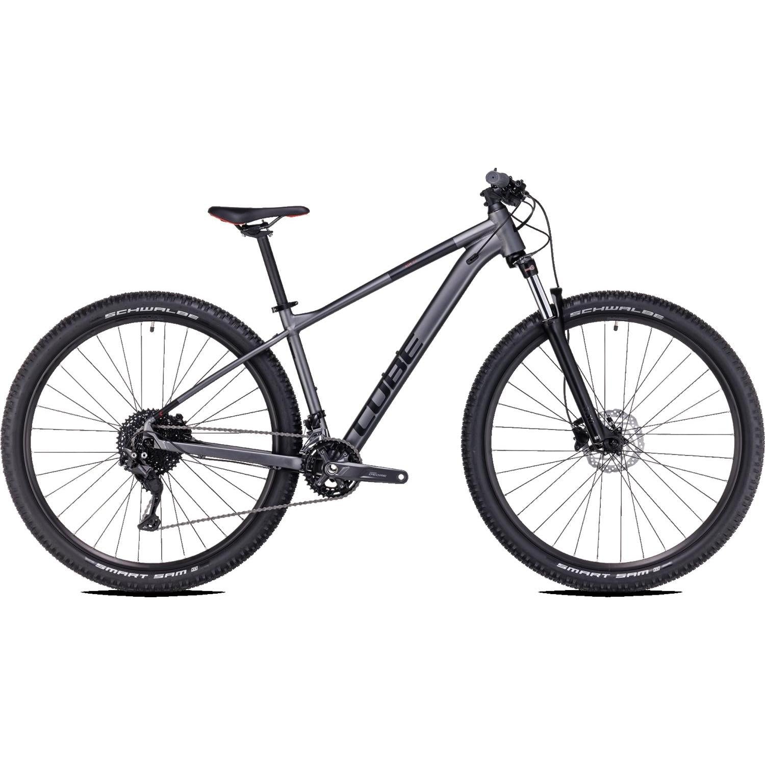 Cube AIM Hardtail Mountain Bike Grey 'n' Red