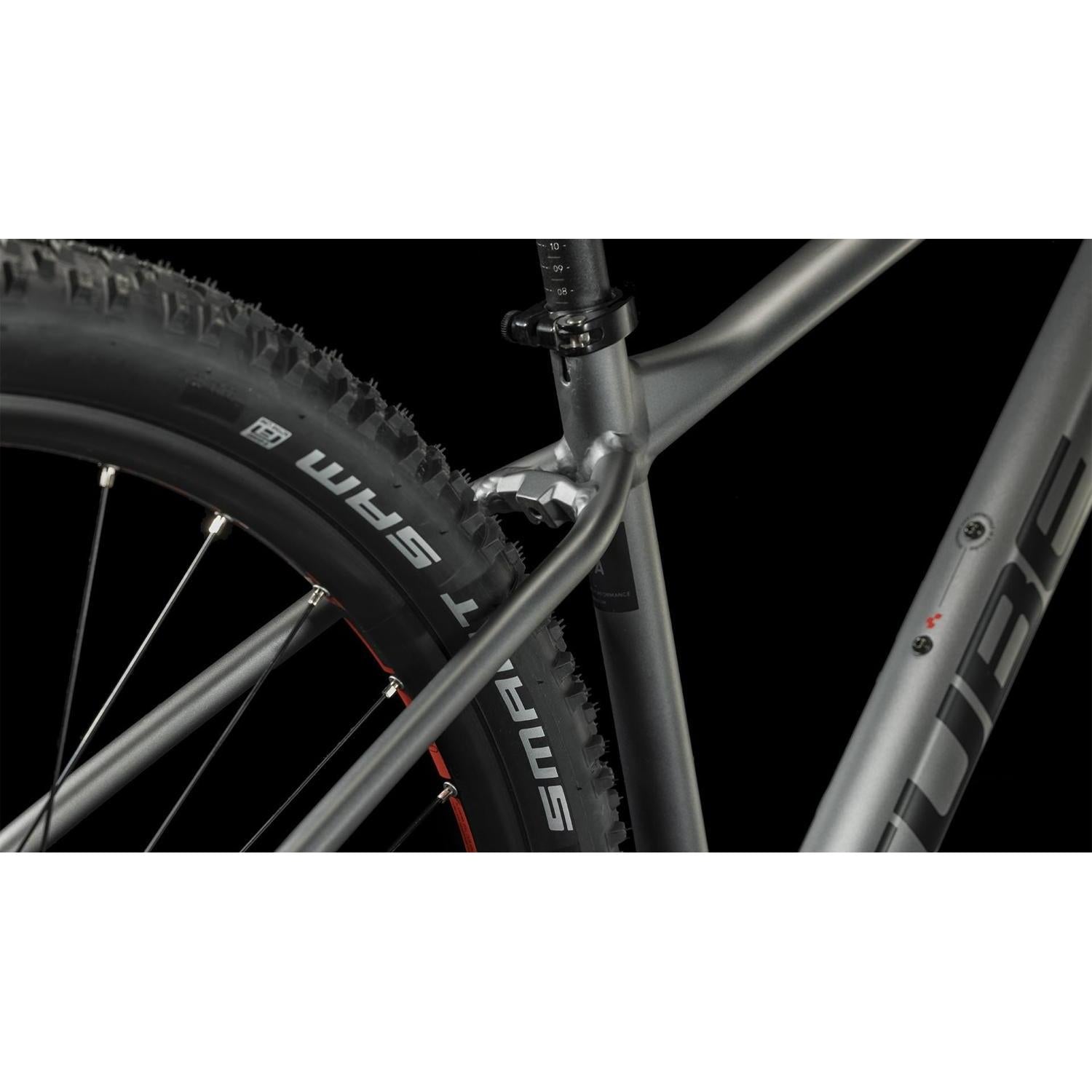 Cube AIM Hardtail Mountain Bike Grey 'n' Red