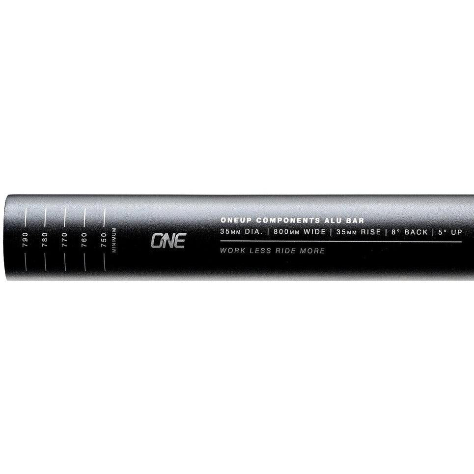 OneUp Components Alloy Handlebar 35 x 800mm, 35mm Rise Black