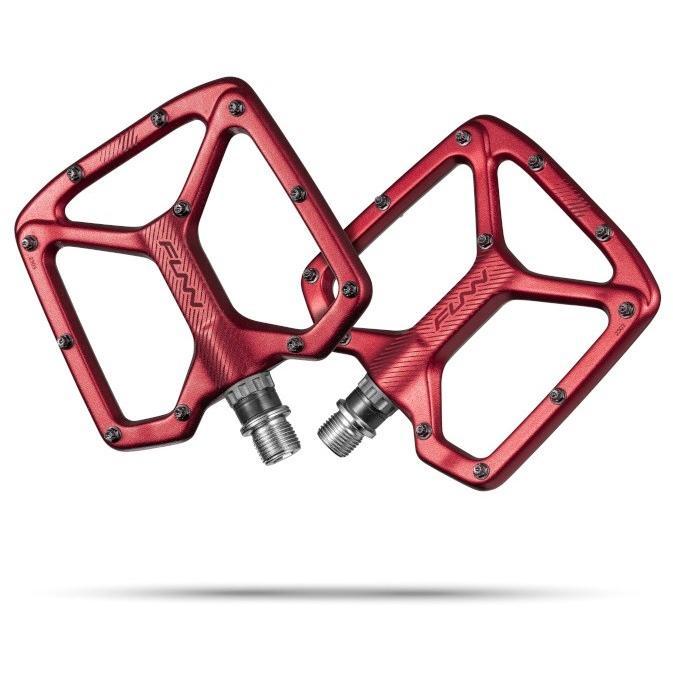 FUNN Python V2 Flat Pedals Red