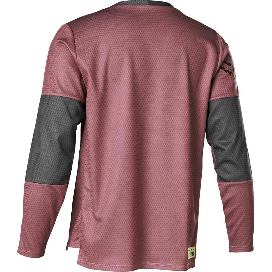 Fox Defend Moth Youth Long Sleeve Jersey Plum 2021