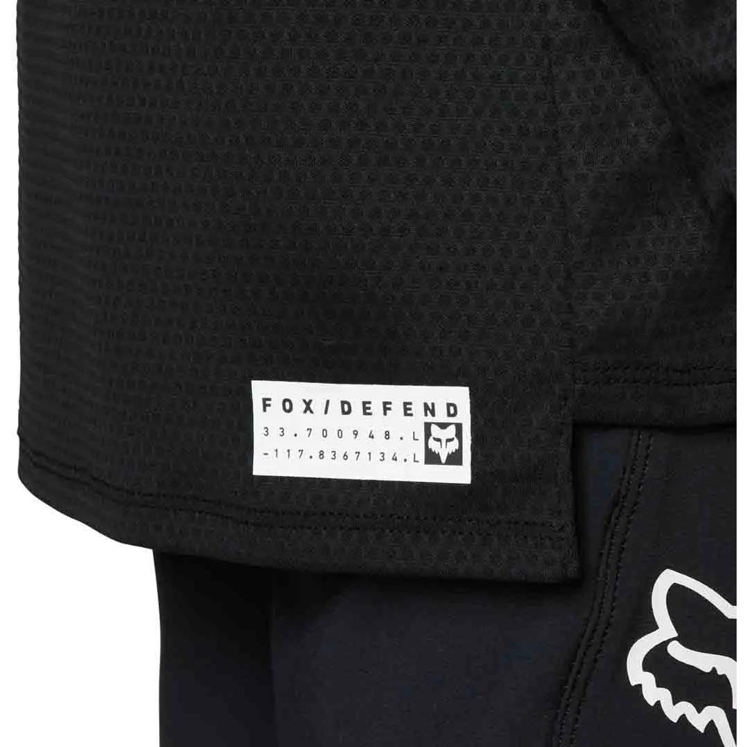 Fox Defend Youth Long Sleeve Jersey Black 2023