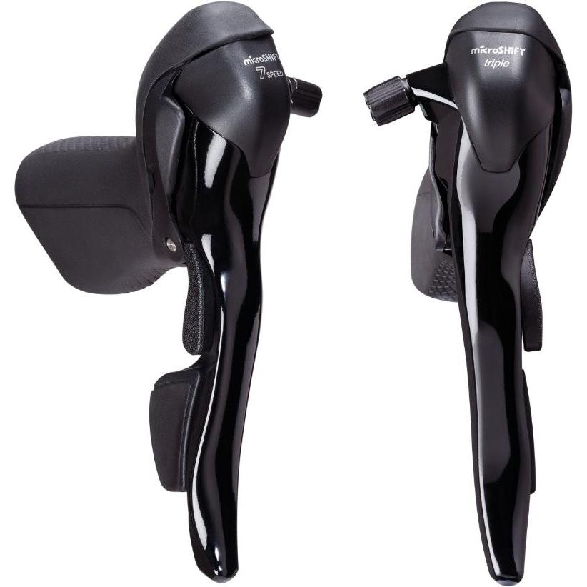 MicroShift SB-R373 Drop Bar Shifter 2x7 Speed Pair Black