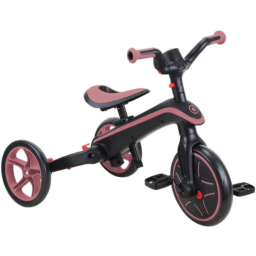 Globber Explorer Foldable 4in1 Kids Trike Deep Pastel Pink