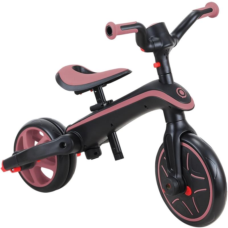 Globber Explorer Foldable 4in1 Kids Trike Deep Pastel Pink