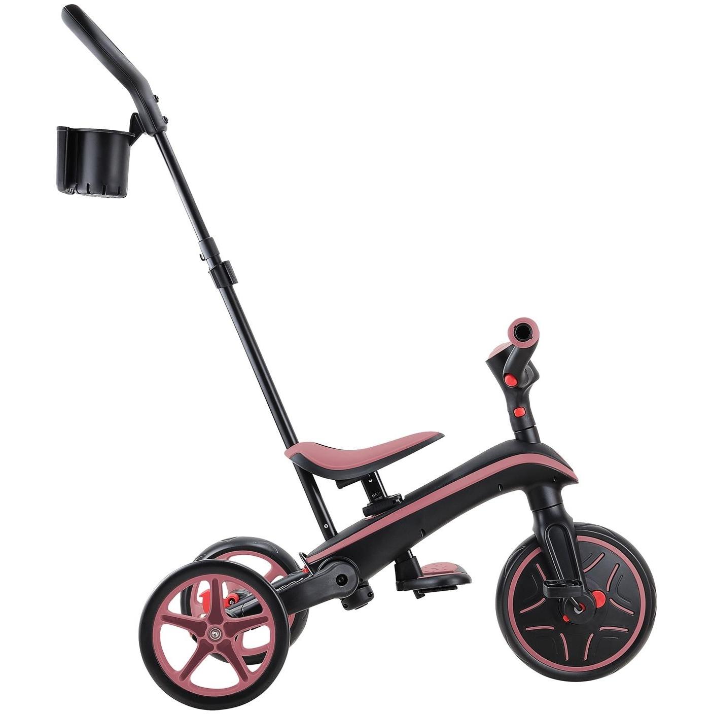 Globber Explorer Foldable 4in1 Kids Trike Deep Pastel Pink