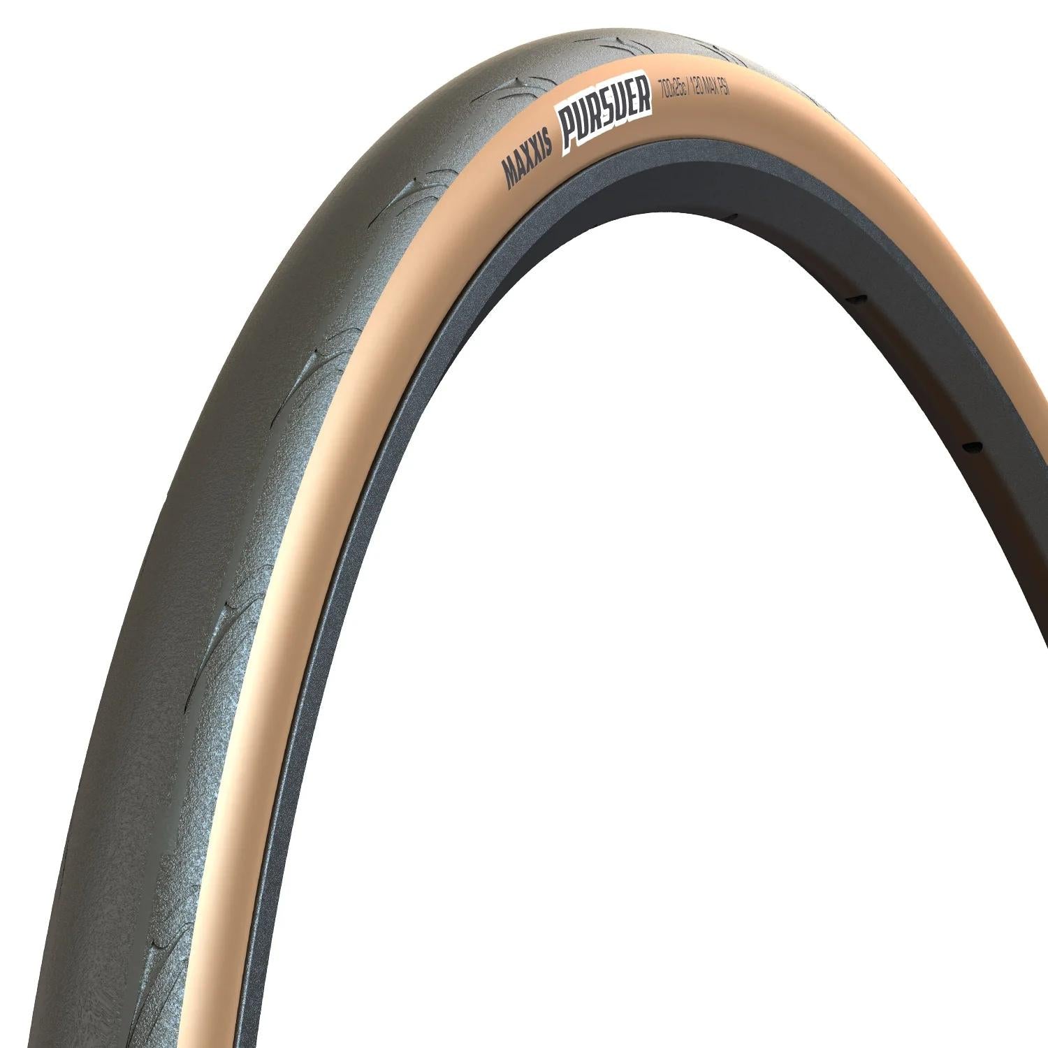 Maxxis Pursuer Folding Road Tyre 700 x 25c 60TPI Tanwall