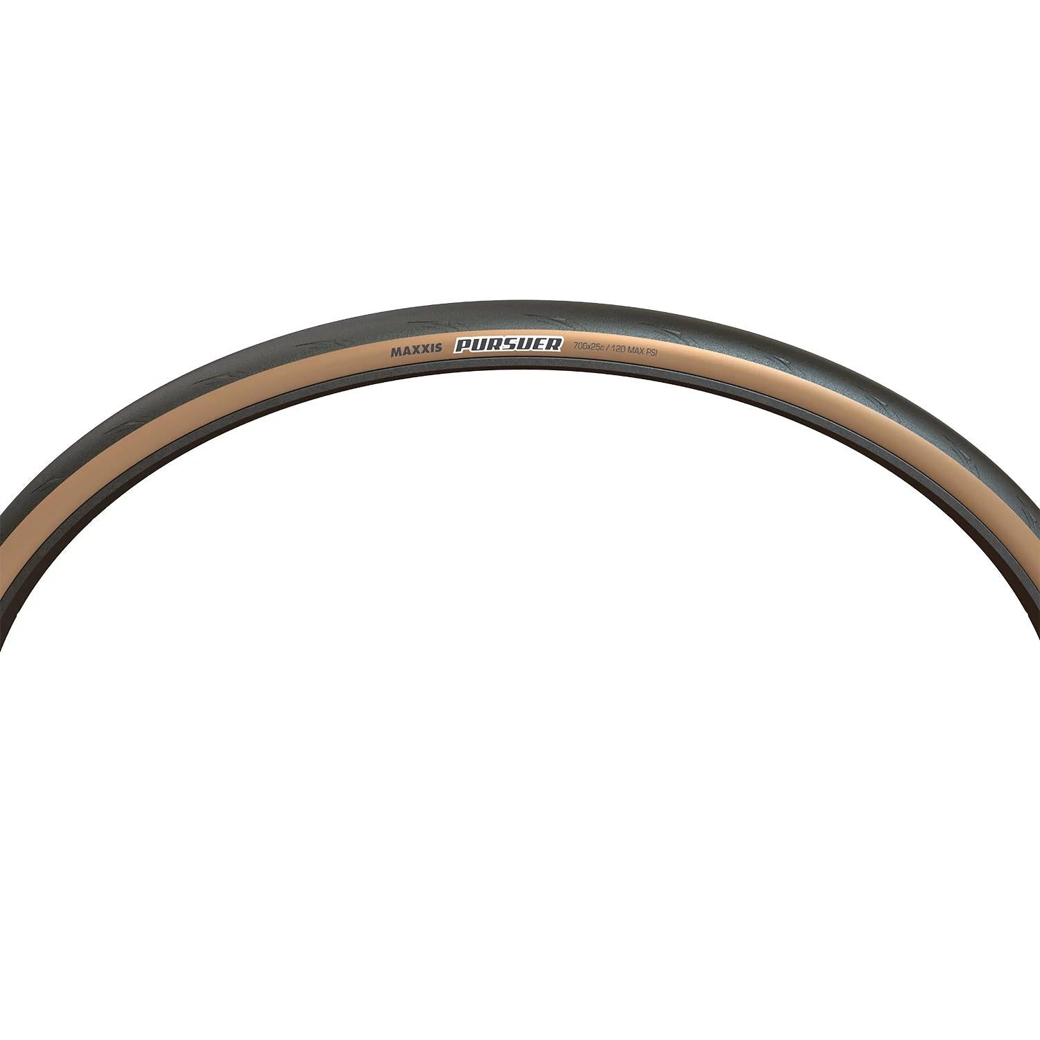Maxxis Pursuer Folding Road Tyre 700 x 25c 60TPI Tanwall