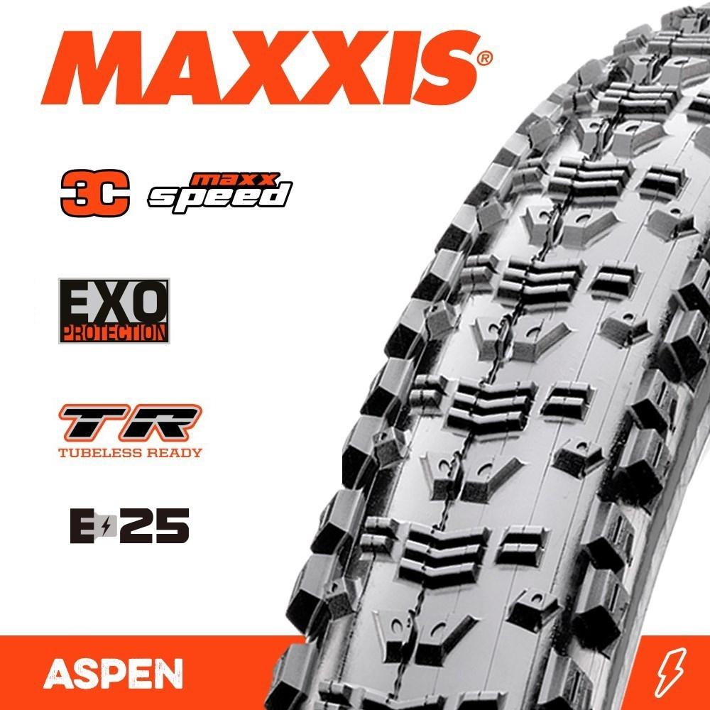 Maxxis Aspen MaxxSpeed EXO TR Folding MTB Tyre 27.5 x 2.25'' 120TPI