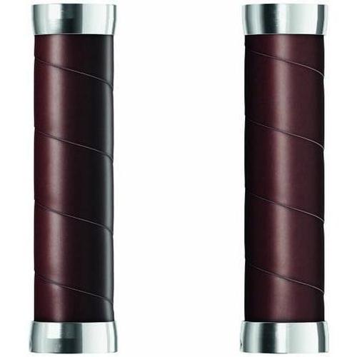 Brooks Slender Leather Grips 130mm Brown