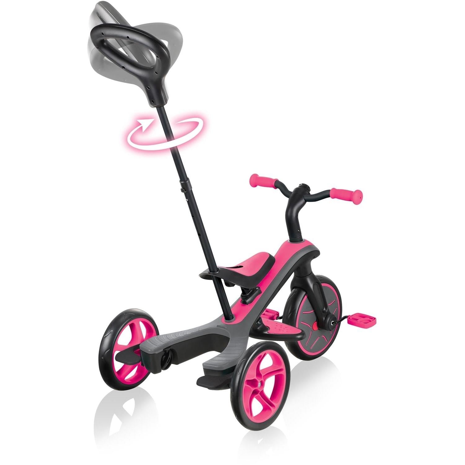 Globber Explorer 4in1 Kids Trike Fuschia Pink – 99 Bikes