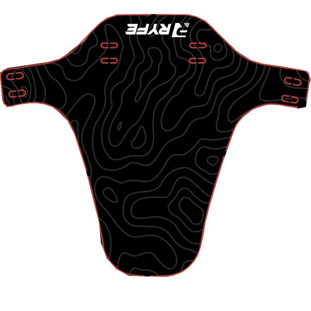 Ryfe Contour Mud Guard Reg Black 210x253mm