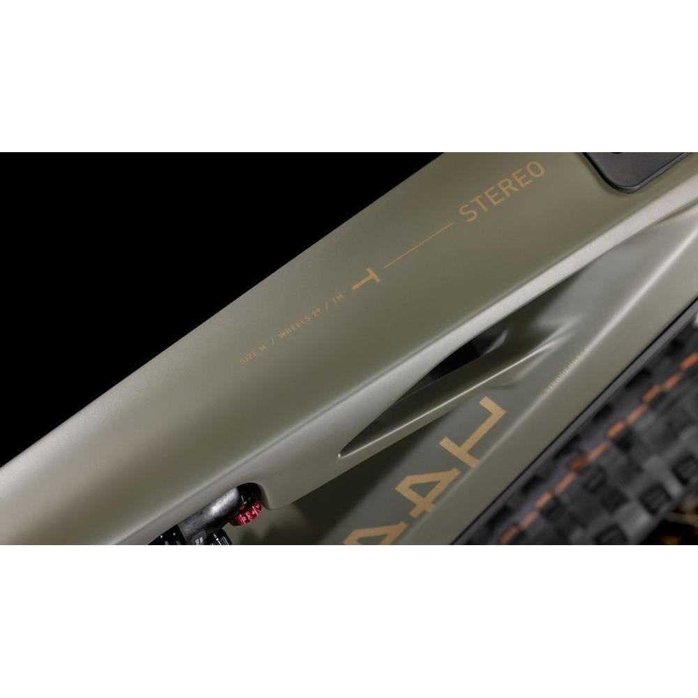 Cube Stereo Hybrid ONE44 HPC TM Electric Enduro Bike Dustyolive'n'Gold X-Large