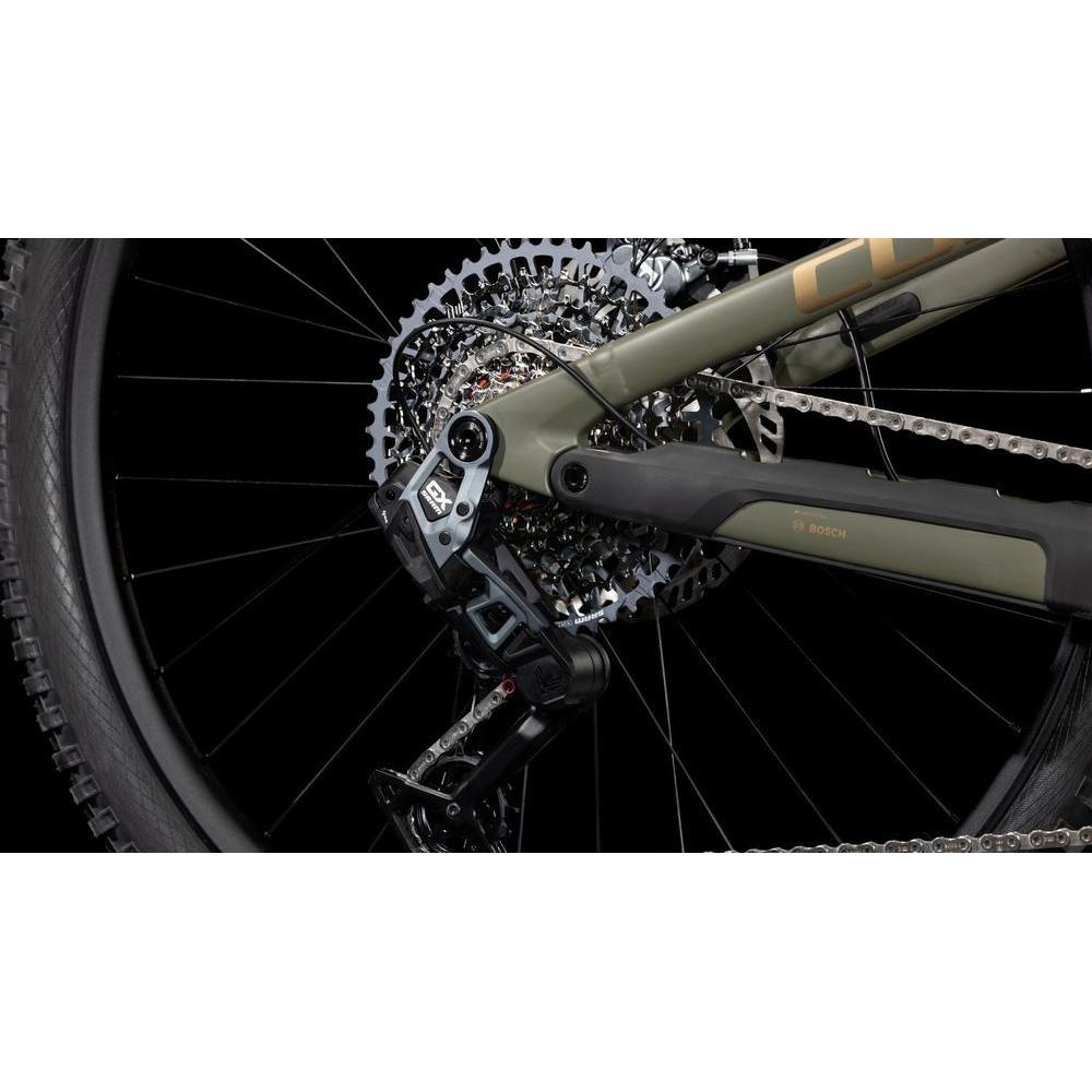 Cube Stereo Hybrid ONE44 HPC TM Electric Enduro Bike Dustyolive'n'Gold X-Large