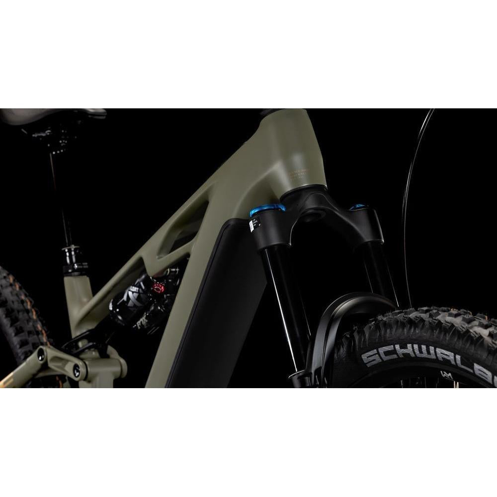 Cube Stereo Hybrid ONE44 HPC TM Electric Enduro Bike Dustyolive'n'Gold X-Large