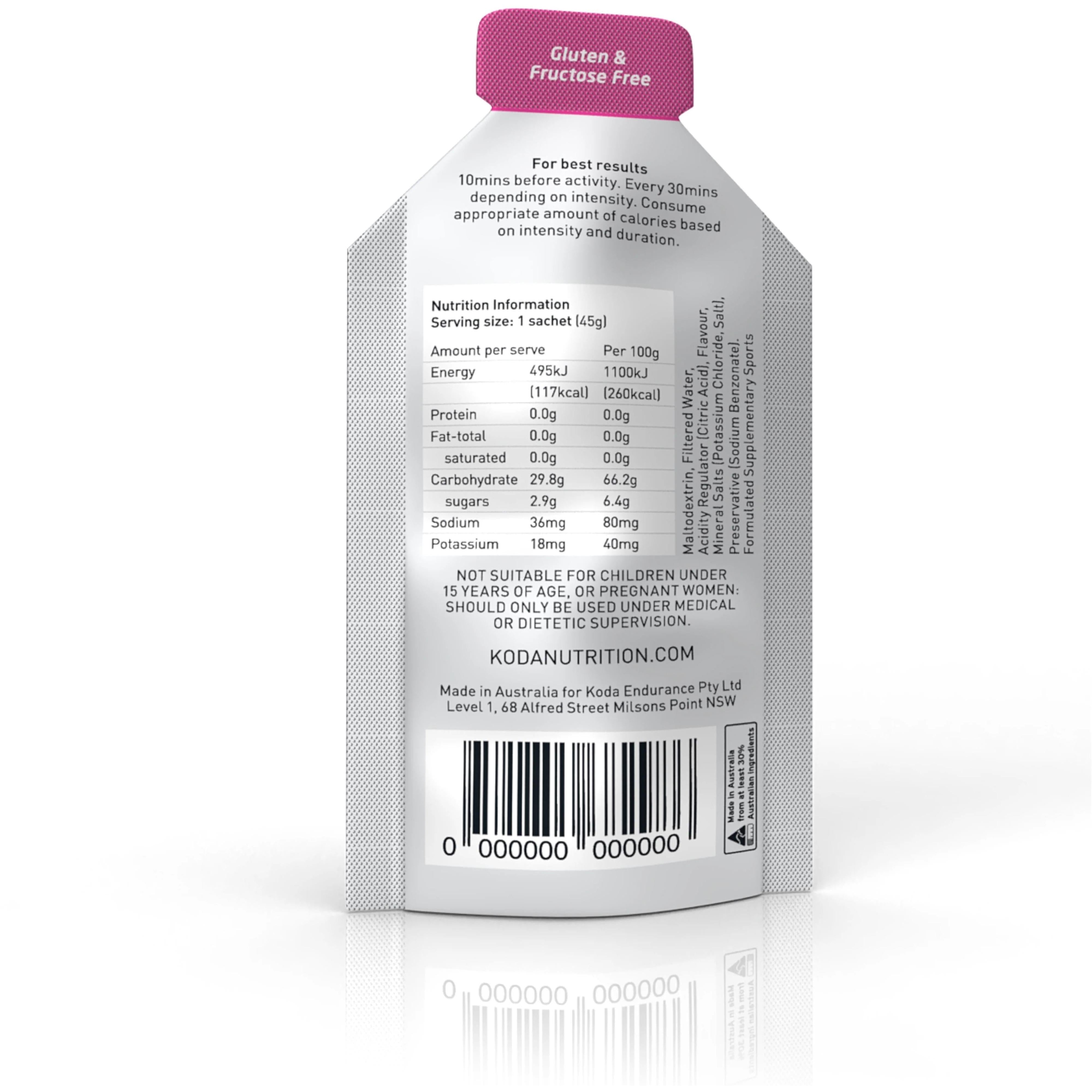Koda Energy Gel 45g Wild Berry