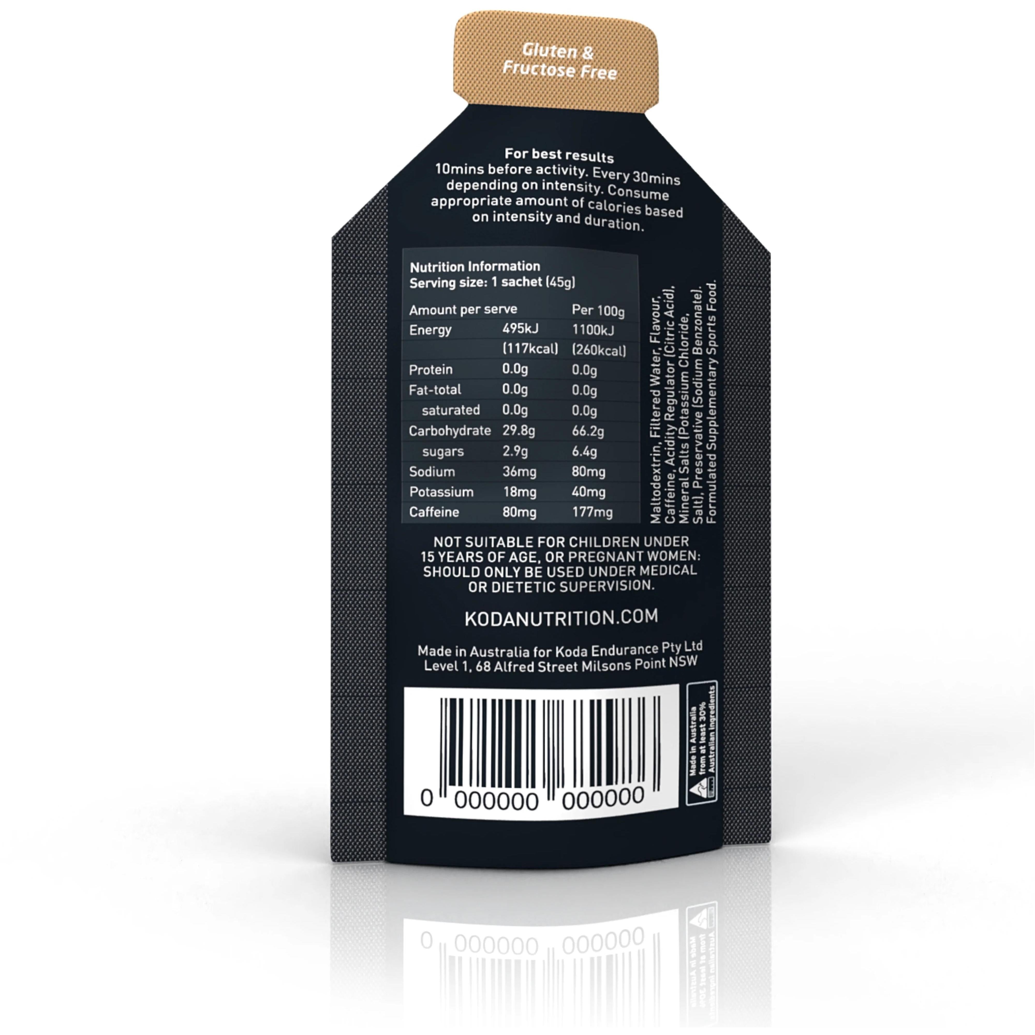 Koda Energy Gel 45g Cappucino