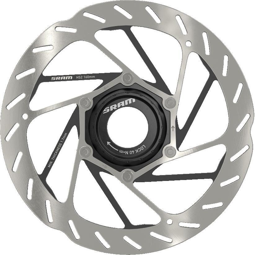 SRAM HS2 Disc Brake Rotor 160mm Center Lock (includes Lockring) Rounded