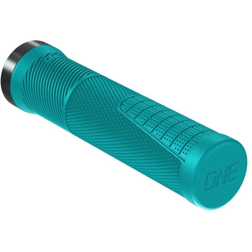 OneUp Components Thin Lock-On Grips Turquoise