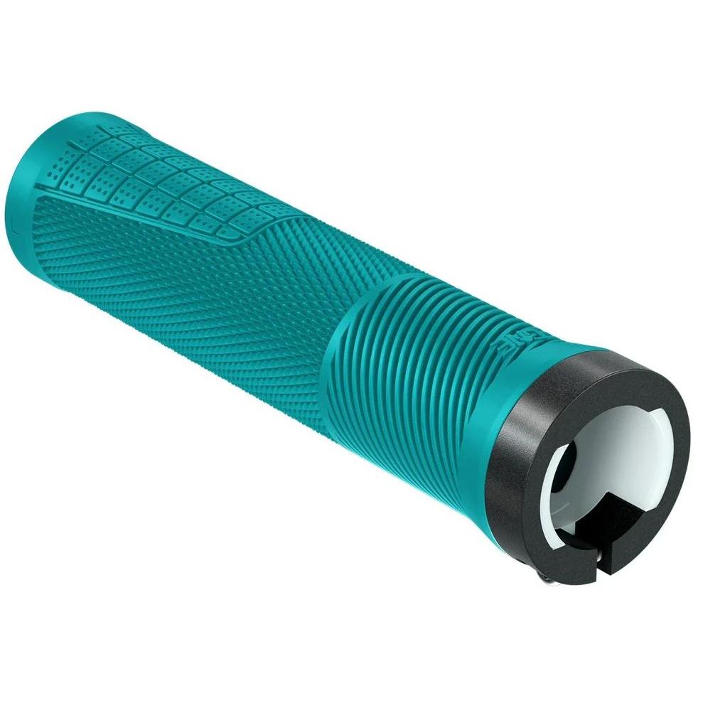 OneUp Components Thin Lock-On Grips Turquoise