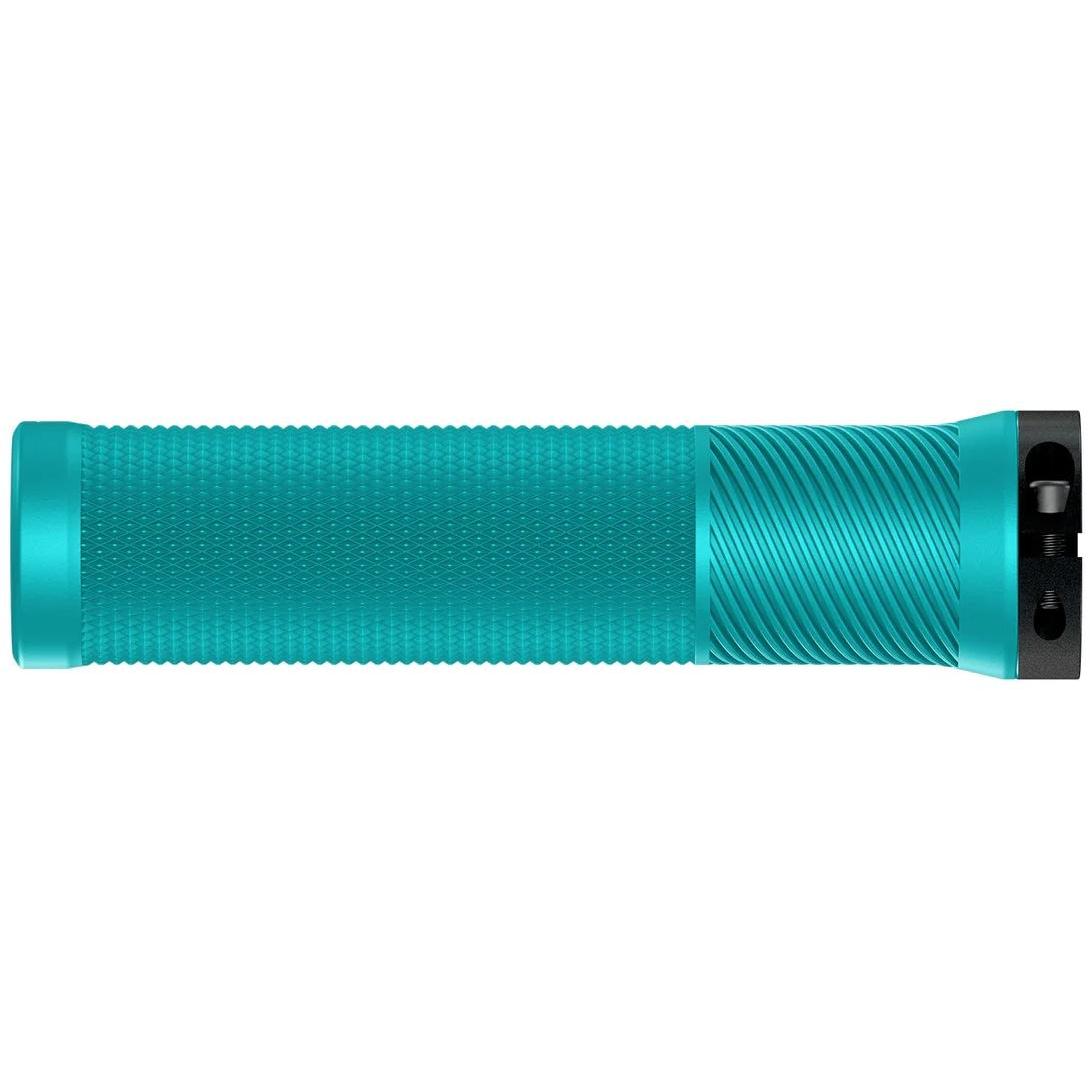 OneUp Components Thin Lock-On Grips Turquoise