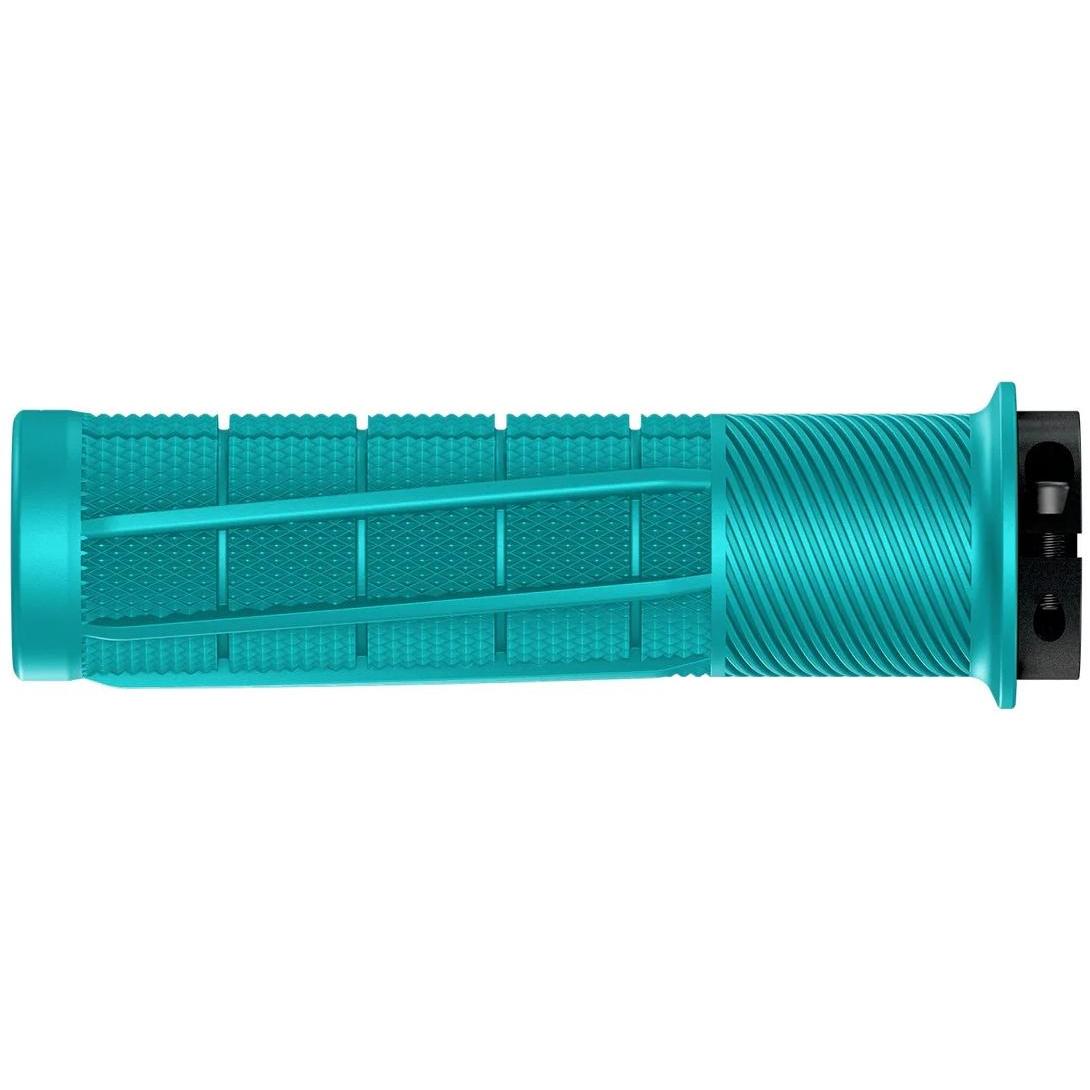 OneUp Components Thick Lock-On Grips Turquoise