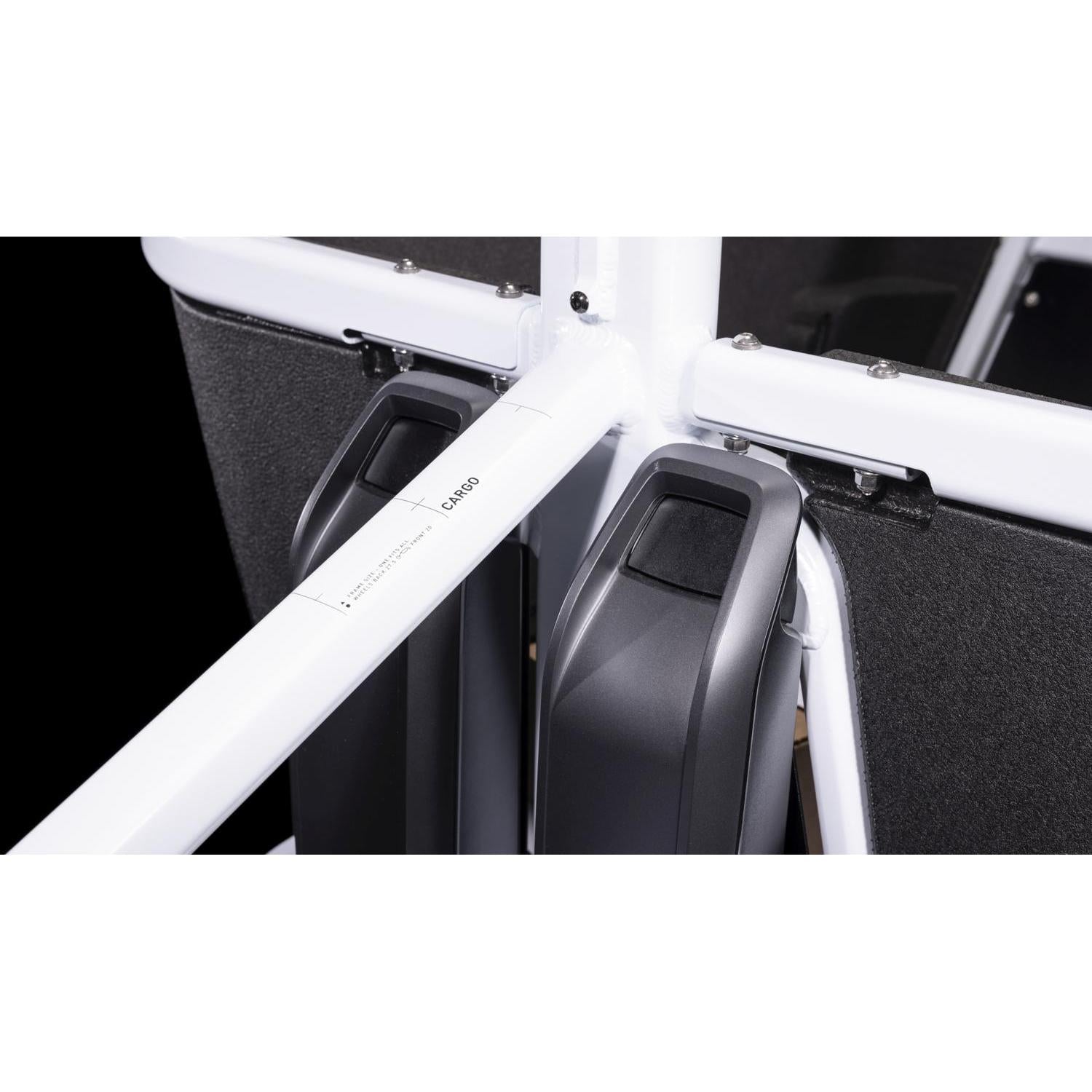Cube Cargo Sport Dual Hybrid 1000 Electric Cargo Bike Flashwhite'n'Black