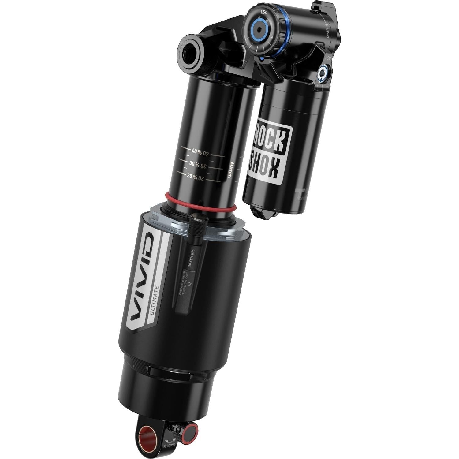 Rockshox Vivid Ultimate RC2T Rear Shock - (205X65) Vivid Air,Standard Trunnion - C1
