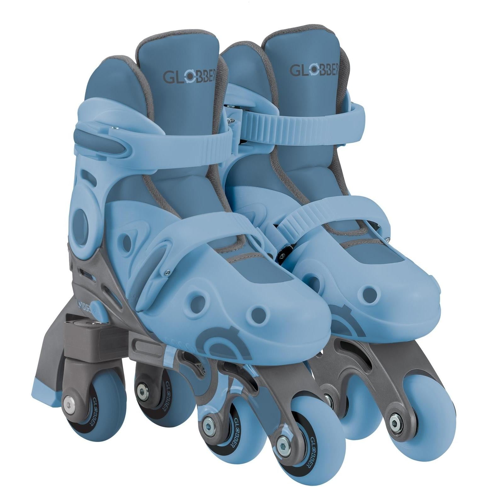 Globber Learning Inline Kids Skates 2in1 Ash Blue