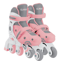 Globber Learning Inline Kids Skates 2in1 Pastel Pink