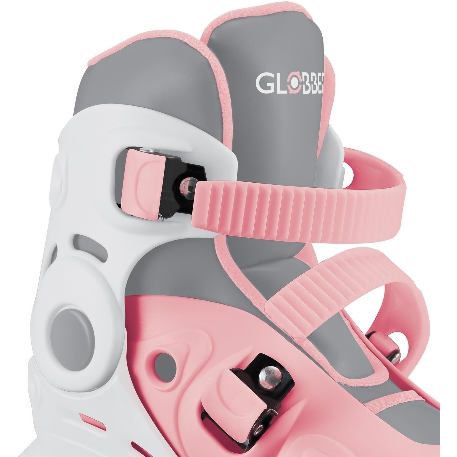 Globber Learning Inline Kids Skates 2in1 Pastel Pink