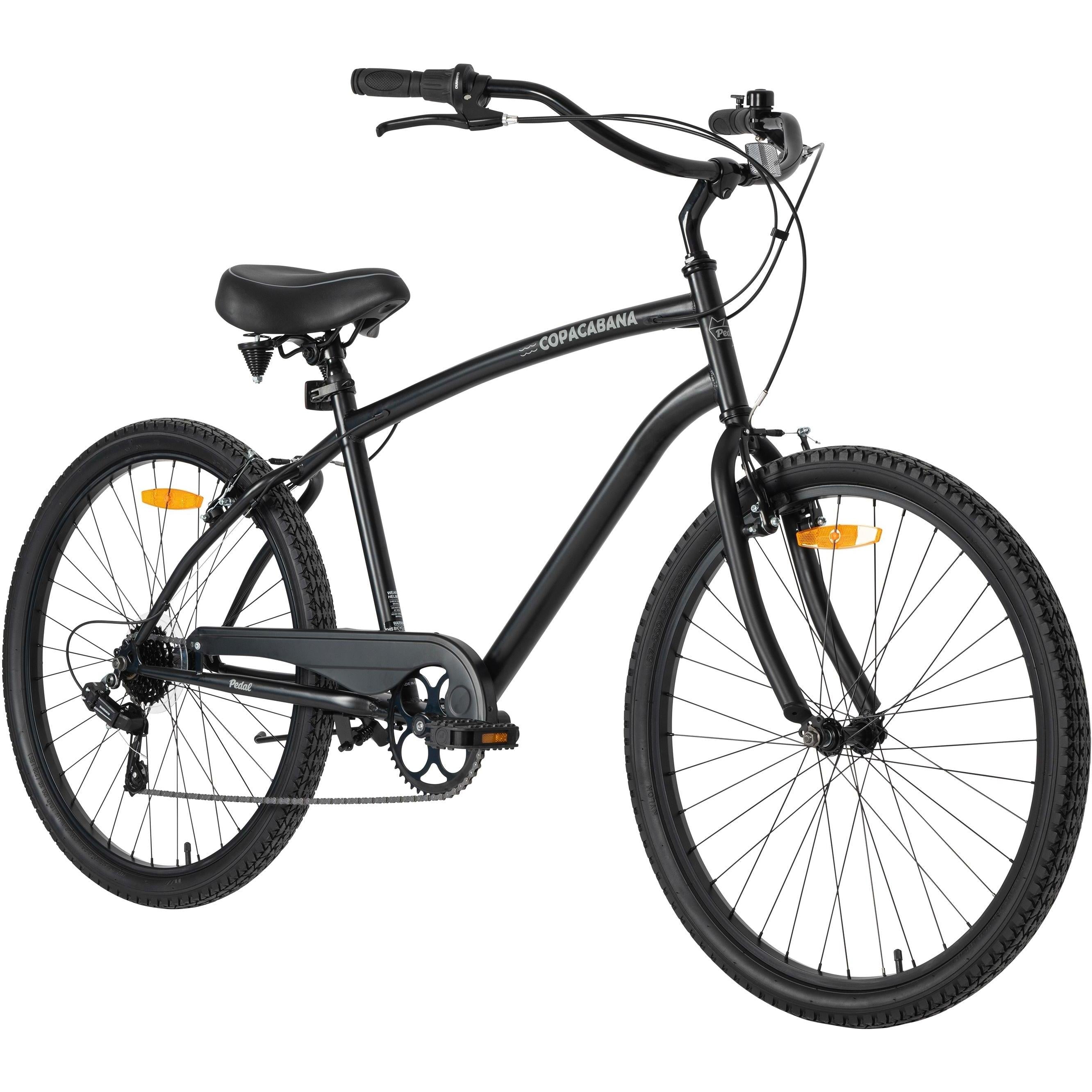 Pedal Copacabana 7 Speed Cruiser Bike Black
