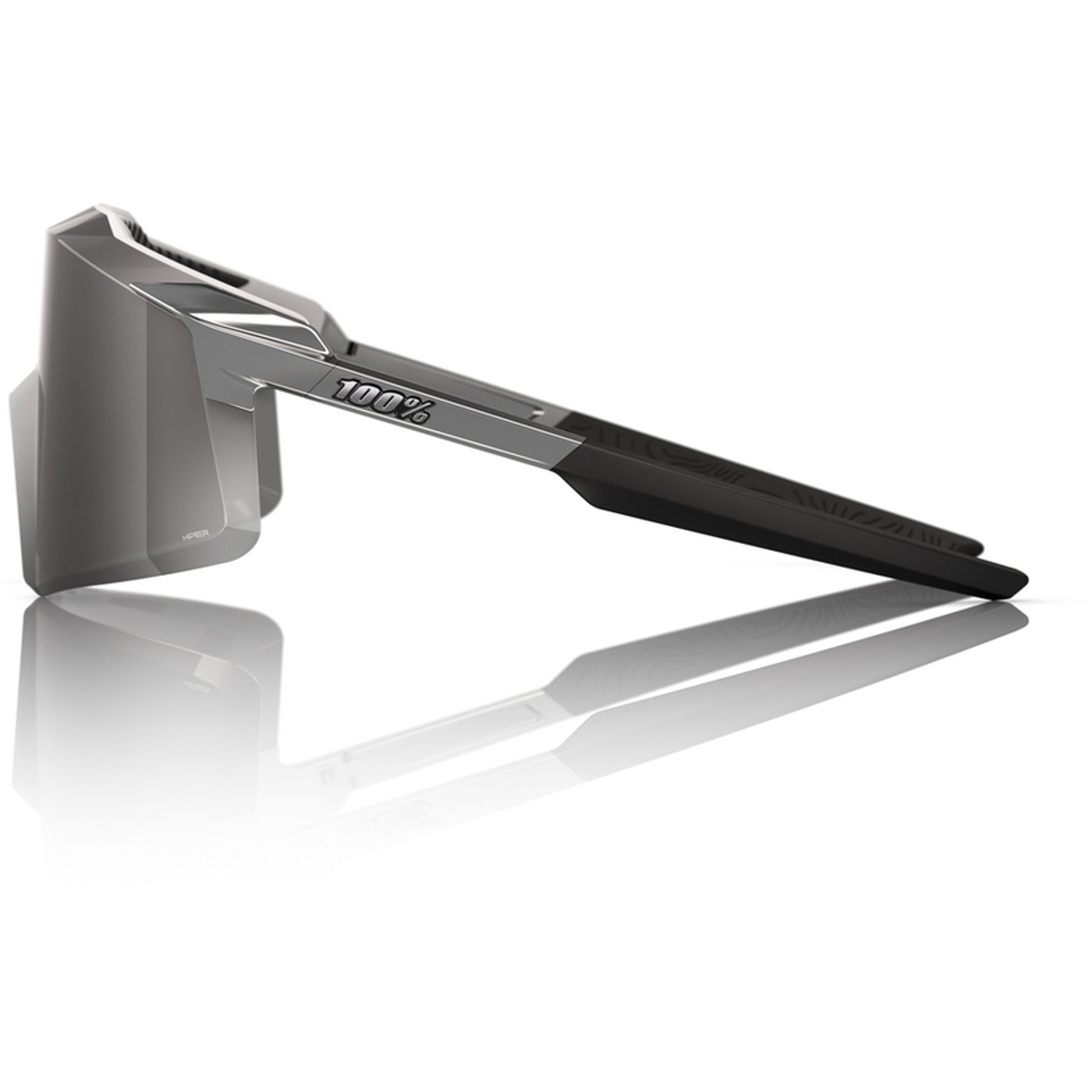 100% Aerocraft Sunglasses Gloss Chrome - HiPER Silver Chrome Lens