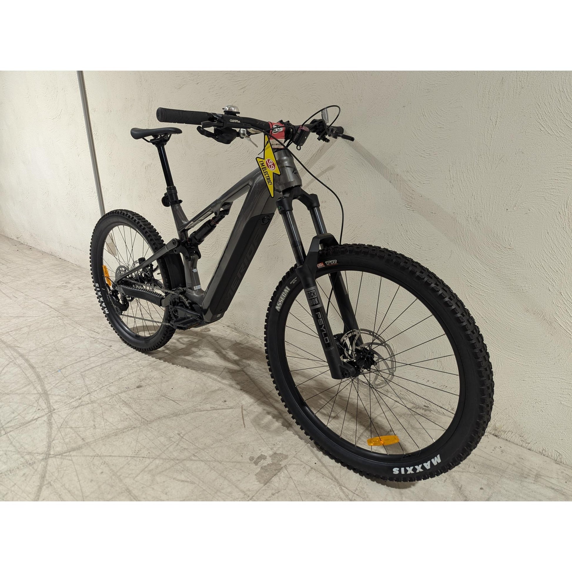 EX-DEMO Merida eOne-Sixty 400 Electric Enduro Bike 630Wh Battery Gunmetal Grey/Black (Large)