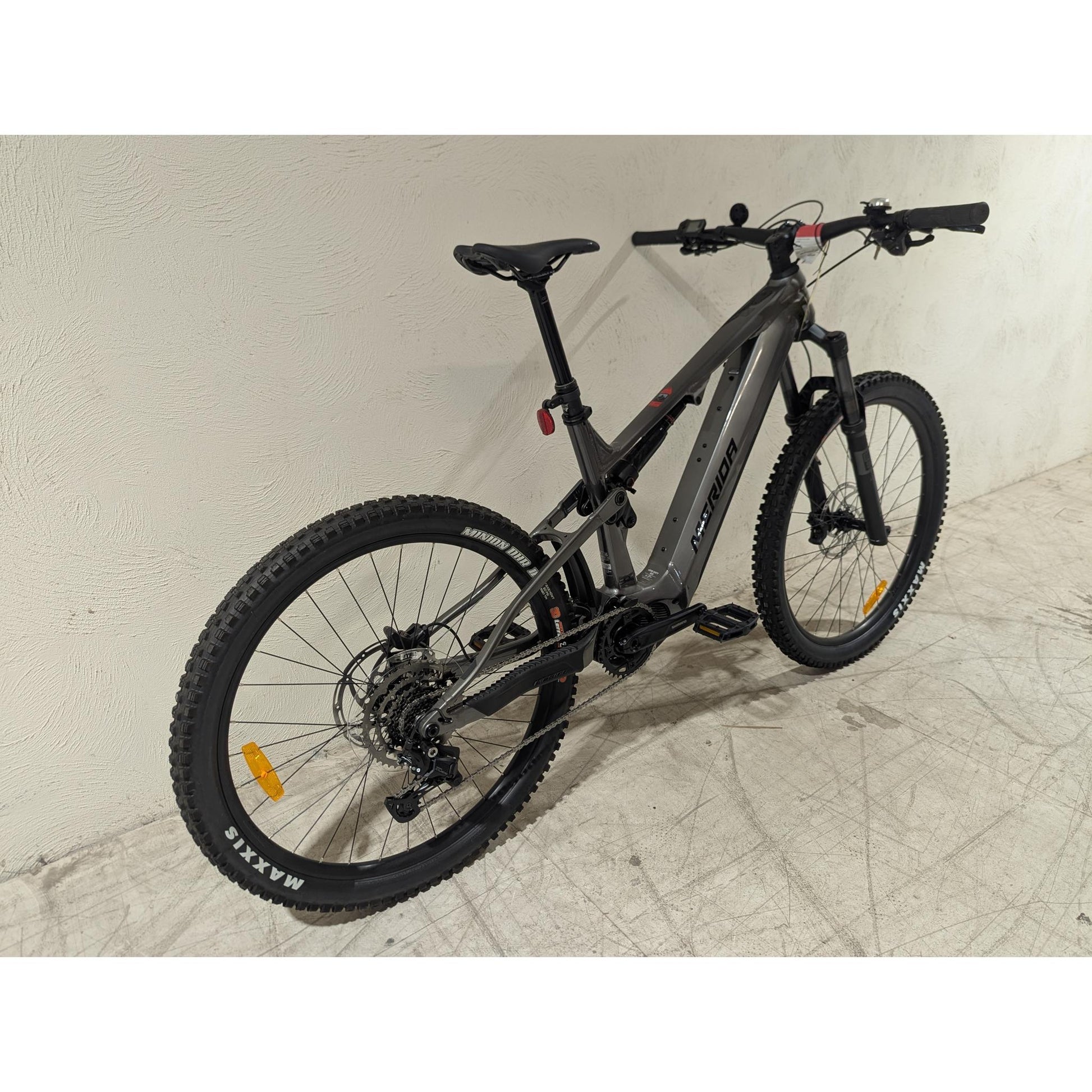 EX-DEMO Merida eOne-Sixty 400 Electric Enduro Bike 630Wh Battery Gunmetal Grey/Black (Large)