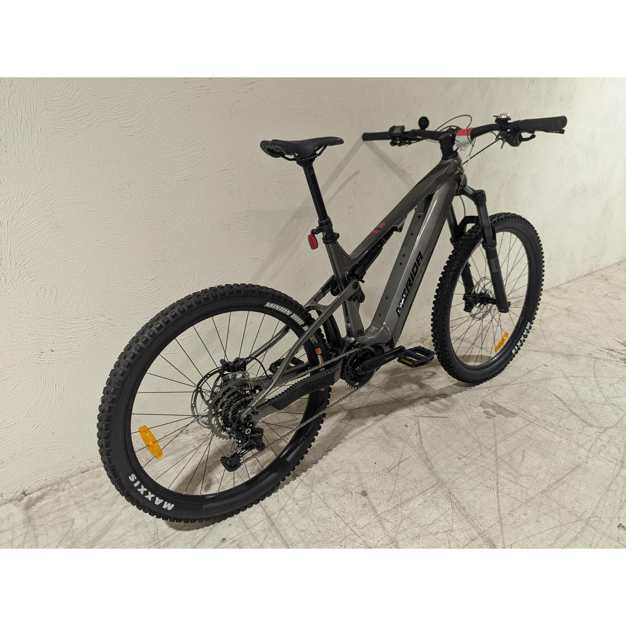 EX-DEMO Merida eOne-Sixty 400 Electric Enduro Bike 630Wh Battery Gunmetal Grey/Black (Large)