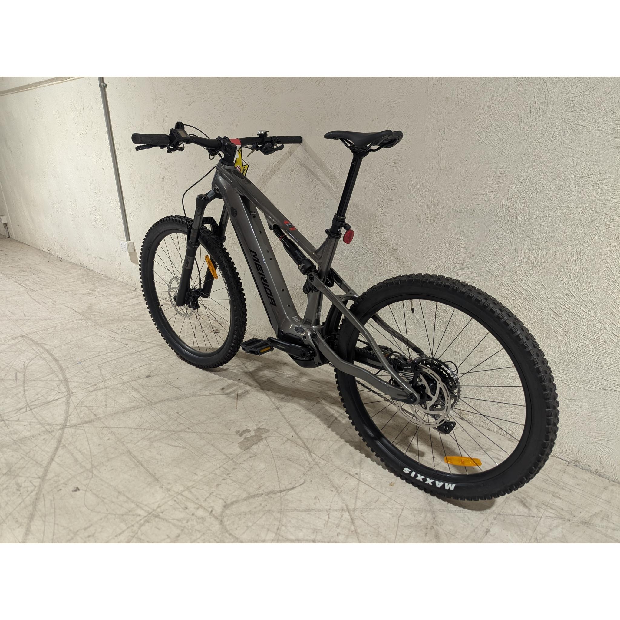 EX-DEMO Merida eOne-Sixty 400 Electric Enduro Bike 630Wh Battery Gunmetal Grey/Black (Large)