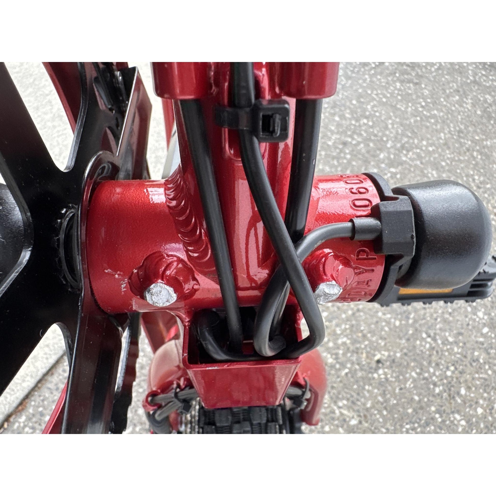 EX-DEMO Pedal Derby Electric Folding Bike Red
