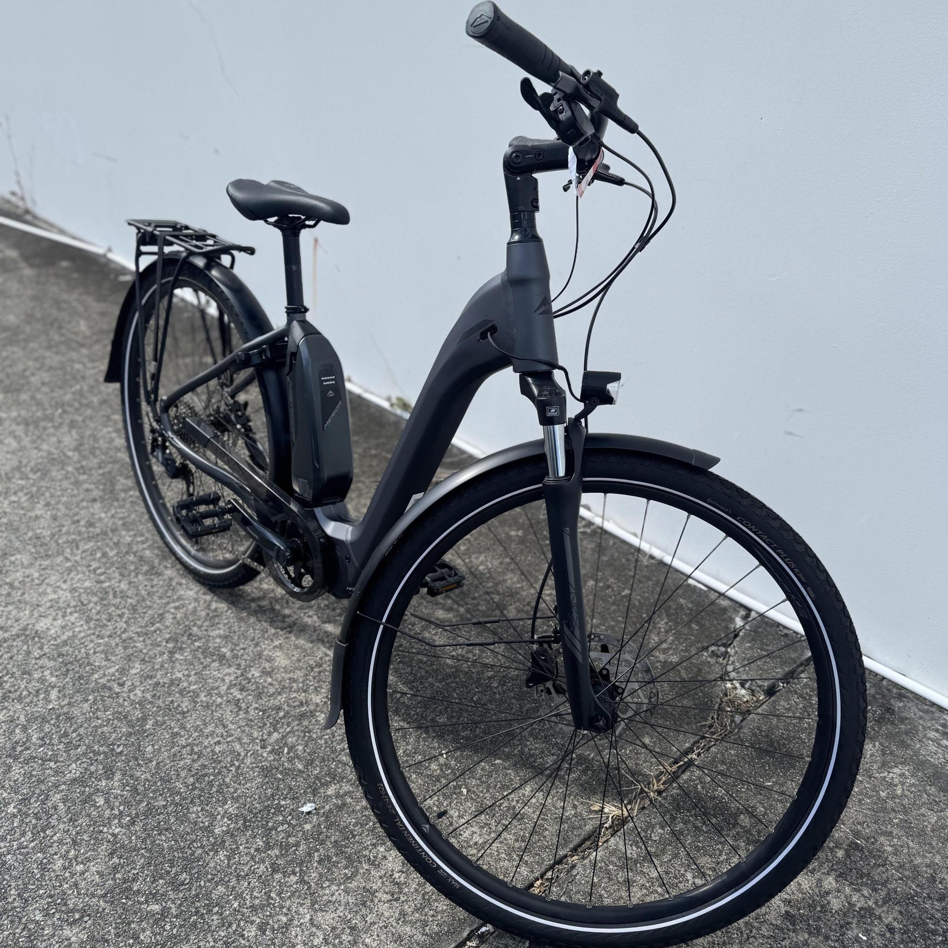 EX-DEMO Merida eSpresso City 300SE EQ 504Wh Electric Hybrid Bike Matte Silver (Small)