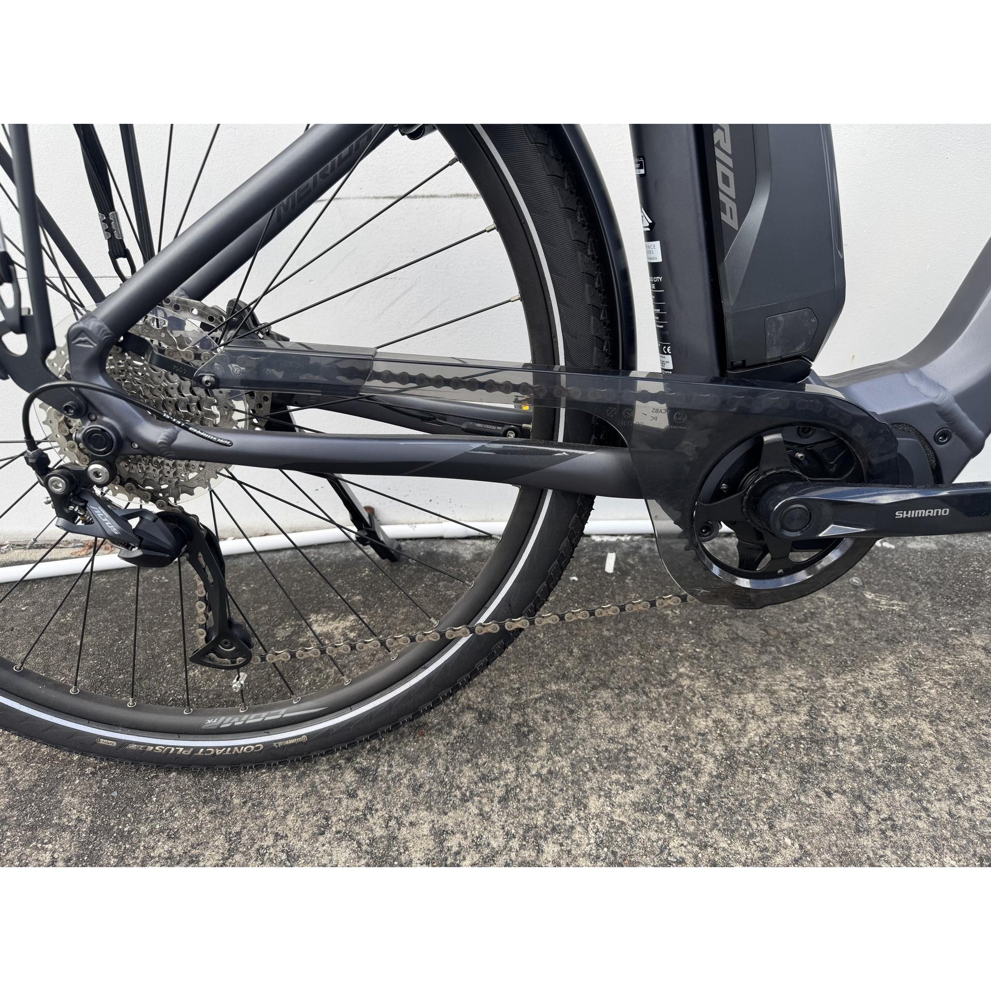 EX-DEMO Merida eSpresso City 300SE EQ 504Wh Electric Hybrid Bike Matte Silver (Small)